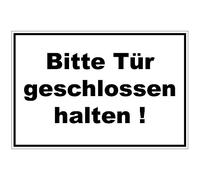 geschenke-fabrik Panneau Porte fermé maintenir en Aluminium/Dibond 200 x 140 mm - 3 mm d'épaisseur - Simple - Blanc, Aluminium/Dibond - Signalétique - Plaque de porte / Door Sign