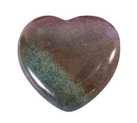 Geschenkstein Naturel Pêche En Forme de Coeur 20 mm x 20 mm x 6 mm Ornement Cristal Rose Amour Coeur Non Poreux Décor À La Maison Mobile Arc-en-ciel Bois (L, Taille Unique)