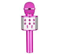 GeschenPark Cadeau Fille 4-12 Ans, Microphone Bluetooth pour Enfants Jouet Enfant 3-14 Ans Garcon Fille Micro Enfant, Cadeaux de Noël Enfants 2025