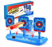 GeschenPark Cible pour Nerf, Automatique Cible Électronique pour N-Strike Elite/Mega/Rival Series, Jouet Garçon 5-12 Ans Jeux Exterieur Cadeaux de Noël Enfants