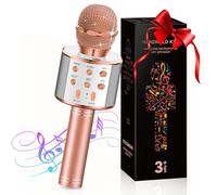 GeschenPark Jouet Fille 3-12 Ans,Microphone Karaok sans Fil Jouet Enfant 4-12 Ans Jouets pour Fille de 5-11 Ans, Microphone pour Enfant Cadeau Fille 3-12 Ans -Cadeaux de Noël Enfants