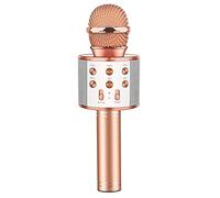 GeschenPark Microphone Enfant, Micro Karaoké Cadeau Fille Cadeaux de Vacances pour Enfants Jouet Enfant 3-10 Ans Fille Cadeau d'anniversaire - Cadeaux de Noël Enfants 2025 Halloween Jouet