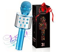 GeschenPark Microphone Karaoké, Jouet Garcon 4-10 Ans Micro Karaoke sans Fil Bluetooth Fille Cadeaux 4-12 Ans Fille Garcon Cadeau 4-12 Ans Jouet Enfant - Cadeaux de Noël Enfants