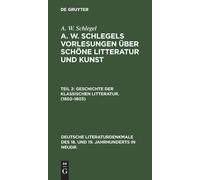 Geschichte Der Klassischen Litteratur. (1802-1803)