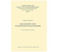 Geschichte Der Volkswirtschaftslehre