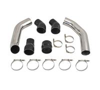 GESEXI Kit de démarrage de tuyau intermédiaire en acier inoxydable de 8,9 cm compatible avec Dodge Ram 6.7 6.7L CUMMINS Diesel 13-18 - Argent