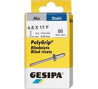Gesipa Rivet aveugle 1433851 Ø 4,8 x 17 mm acier/aluminium 50 pièces