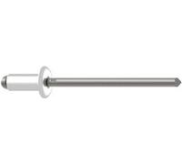 Gesipa 1433487 Rivet aveugle (Ø x L) 4 mm x 10 mm aluminium aluminium aluminium Blindniet Al/St 4x10mm Standard KS 5,0-6,5mm 500 pc(s)