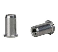 Gesipa 1433676 Ecrou à sertir en aveugle (Ø x L) 6 mm x 11 mm M4 aluminium aluminium aluminium Blindnietmutter Al M4x6x11,0 Standard KS 0,25-3,0mm 500 pc(s)