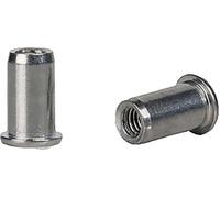 Gesipa 1433676 Ecrou à sertir en aveugle (Ø x L) 6 mm x 11 mm M4 aluminium aluminium aluminium Blindnietmutter Al M4x6x11,0 Standard KS 0,25-3,0mm 500 pc(s)
