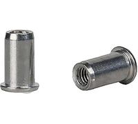 Gesipa 1433711 Ecrou à sertir en aveugle (Ø x L) 6 mm x 12 mm M4 acier acier acier Blindnietmutter St M4x6x12 Kleinkopf KS 0,25-3,0mm 500 pc(s)