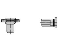 Gesipa Écrou à river PolyGrip® tige de rivet d x l 9 x 18 mm M6 Alu tête plate ronde 25 Quantité:250