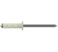 Gesipa Gesipa PolyGrip Rivets aveugles alu/nirosta 4 x 13 F RAL 9002 Blanc gris Quantité:500