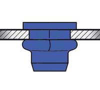 Gesipa 1464923 Ecrou à sertir en aveugle M8 100 pc(s)