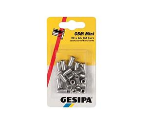 GESIPA | 20 écrous à rivet M4 courts en aluminium | Large plage de serrage : 0,253,0 mm | Manchons filetés Rivets filetés Écrous à rivets aveugles de qualité professionnelle | Achetez auprès des
