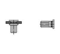 Gesipa Écrou à river PolyGrip® tige de rivet d x l 11 x 20 mm M8 Alu tête plate ronde 1 Quantité:100