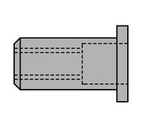 Gesipa 1433680 Ecrou à sertir en aveugle M6 250 pc(s)