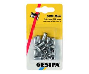 Gesipa Ecrous à rivets aveugles Gesipa Mini-Pack Alu M 5 Short Quantité:1