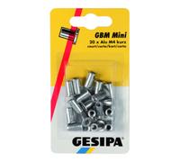 Gesipa Écrous à rivets aveugles Gesipa Mini-Pack Alu M 6 Short Quantité:1