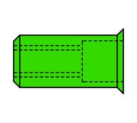 Gesipa 1455465 Ecrou à sertir en aveugle M6 250 pc(s)
