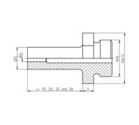 Gesipa Embout buccal Gesipa V17/27 longueur spéciale 28 pour nouveau dispositif de pressage Quantité:1