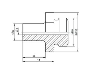 Gesipa Embout Gesipa V-17/36 pour pièce de rechange pour nouvelle version du dispositif de pression Quantité:1