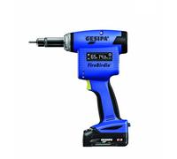 Gesipa FireBirdie 2151865 Riveteuse aveugle (avec 1 batterie Li-ion 18 V - 2,0 Ah, avec chargeur, dans un carton, avec embouts/mandrin fileté, équipement d'atelier)