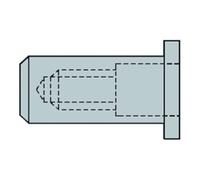 Gesipa Gesipa CAP écrous rivets aveugles Alu M 6 x 9 x 24,5 Quantité:100