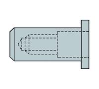 Gesipa Gesipa CAP écrous rivets aveugles Alu M 8 x 11 x 24 x 11 Quantité:100