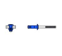Gesipa Gesipa GBulb acier/acier 6,4 x 13 Quantité:250