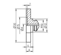 Gesipa Gesipa PA17/36 (avec renfoncement) Embout pour plaque A2 Quantité:1
