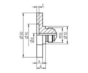 Gesipa Gesipa pièce de rechange embout de charnière PG 16/36 pour rivets aveugles Ø 6,0 mm aluminium Quantité:1