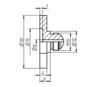 Gesipa Gesipa pièce de rechange embout de charnière PG 17/24 Quantité:1