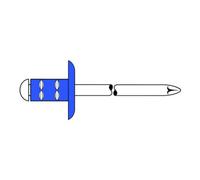 Gesipa Gesipa PolyGrip Multigrip rivet aveugle acier/galvanisé K 9,5 3,2 x 8 S Quantité:1000