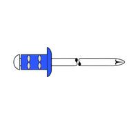 Gesipa Gesipa PolyGrip rivet aveugle Multigrip acier/pièce galvanisé 4,8 x 17 S Quantité:250