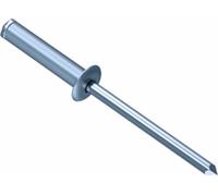 GESIPA Lot de 100 rivets aveugles (aluminium/acier 3 x 8, tige de rivet Ø 3 mm, force de cisaillement 700 N, force de traction 900 N, tête ronde) 1433531