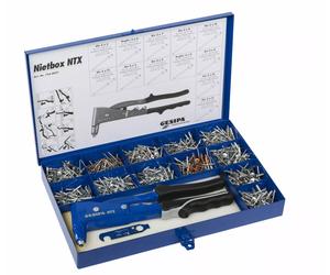 Gesipa NTX Senior Kit Riveteuse Aveugle Avec Clous Dans L'étui - 2,4-5,0mm