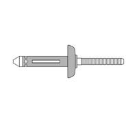 Gesipa Rivet aveugle Gesipa BULB-TITE Alu/Alu grande tête 7,7 x 27,7 K 19 EPDM Quantité:100
