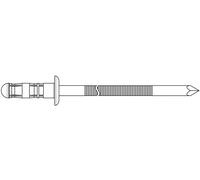 GESIPA Rivet POP PolyBulb® tige de rivet D. x l 4,8 x 11 mm aluminium/acier 2...