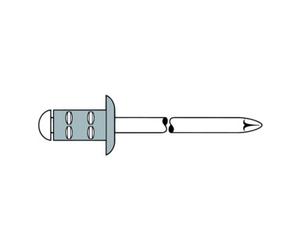 Gesipa Rivet POP PolyGrip® tige de rivet d x l 3,2 x 8 mm aluminium / acier 1000 un. GE Quantité:1000