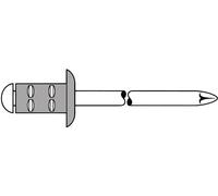 GESIPA Rivet POP PolyGrip® tige de rivet D. x l 4,8 x 17 mm aluminium/acier i...