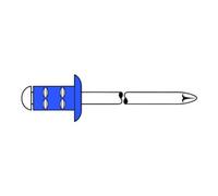 Gesipa Rivet POP PolyGrip® tige de rivet d x l 4 x 10 mm acier / acier 500 un. GESIPA Quantité:500