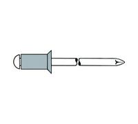 Gesipa Rivets aveugles aluminium/acier tête fraisée 3 x 6 – 500 pièces