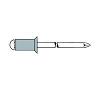 Gesipa Rivets aveugles Gesipa aluminium/acier tête fraisée 5 x 35 Quantité:100