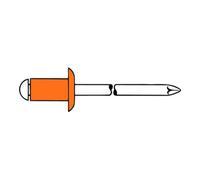Gesipa Rivets aveugles Gesipa cuivre/bronze 3 x 6 Quantité:500