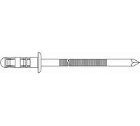 GESIPA Rivet POP PolyBulb® tige de rivet D. x l 4,8 x 11 mm aluminium/acier 2...