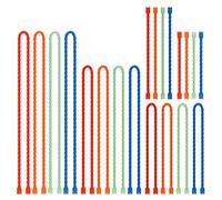 Gesipor Lot de 20 attaches de câble en silicone réutilisables en caoutchouc pour regrouper et tenir, attaches tout usage pour intérieur et extérieur (10,2 cm + 15,2 cm + 30,5 cm + 45,7 cm + 61 cm)
