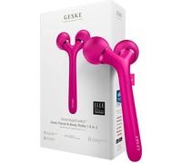 Geske 4W1 Rouleau sonique pour le visage et le corps avec application (Magenta)