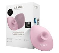 GESKE | Brosse faciale SmartAppGuided™ 4 in 1 | Brosse nettoyante visage avec poignée | Brosse silicone souple | Nettoyage visage professionnel | Appareil de nettoyage du visage | Nettoyage de la peau