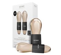 GESKE Cool & Warm Duo Eye Massager | 7 in 1 | Double masseur pour gagner du temps | Pour les yeux et le visage | Refroidissement et réchauffement sans batterie | Raffermit, détend et dégonfle la peau